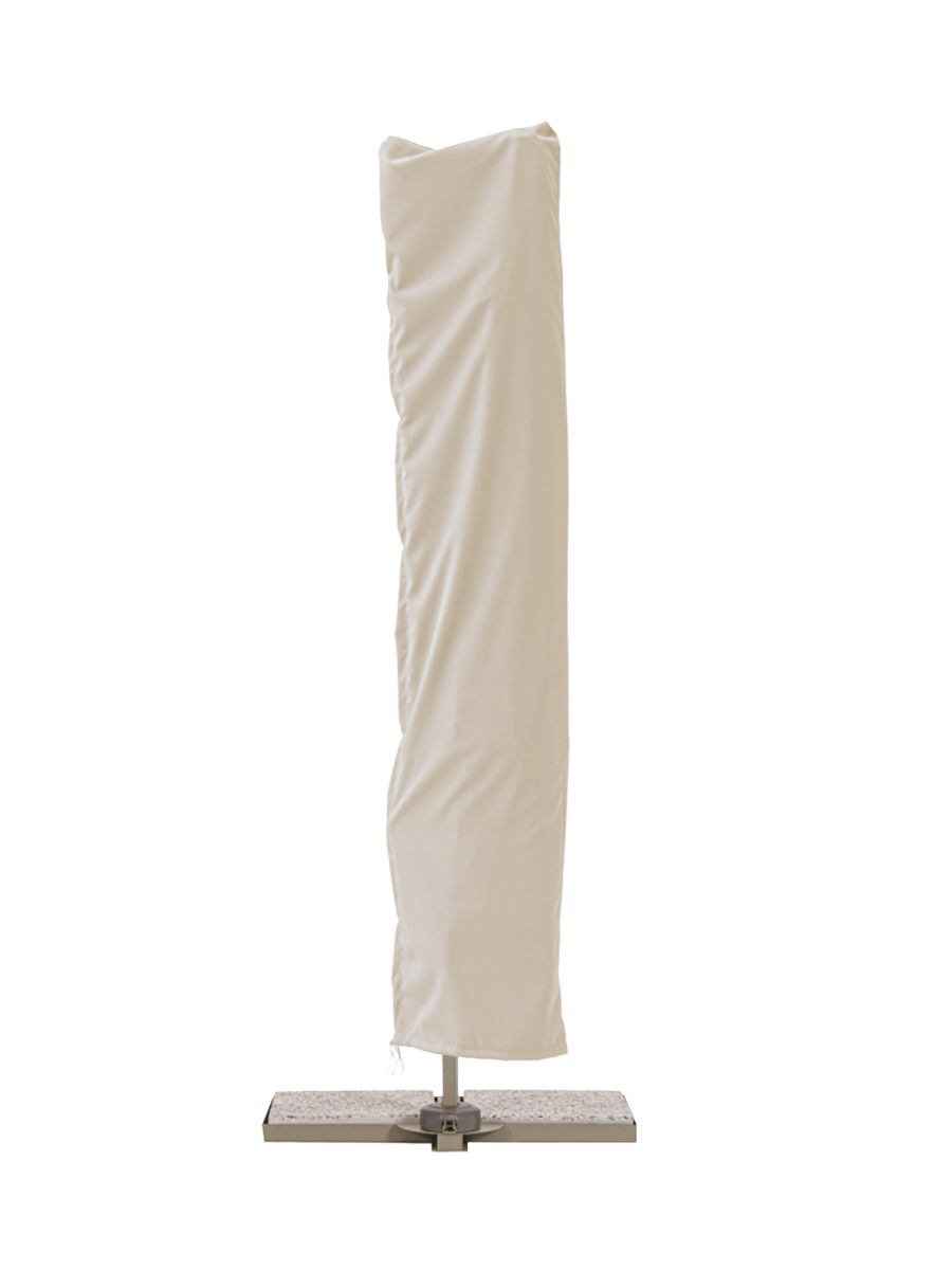 
360° schwenkbarer Premium Ampelschirm „Saragozza“, verschiedene Grössen - 300 x 300 cm / Sand / Mit Schutzhülle
