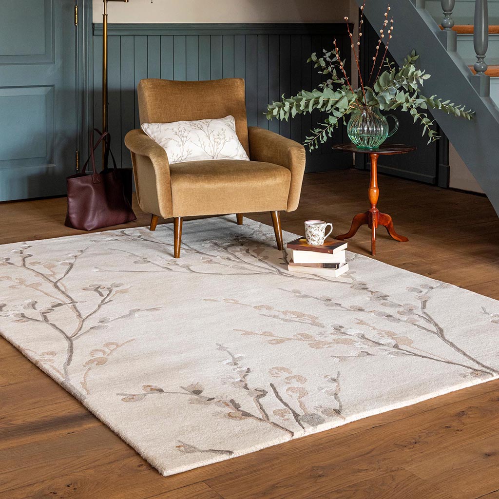 
Tapis en laine tufté à la main « Pussy Willow », différentes tailles - 140 x 200 cm / Gris tourterelle