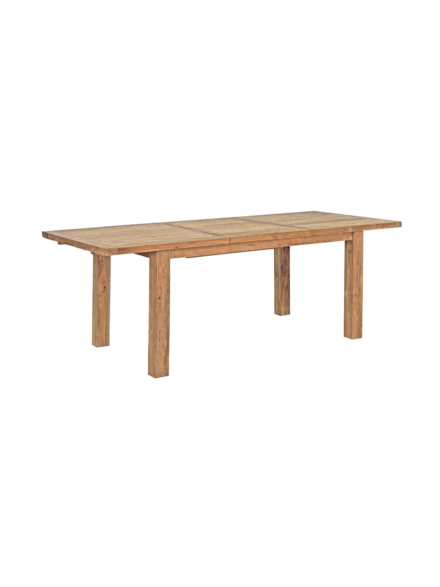 
Massiver, ausziehbarer Outdoor Tisch „Bounty“ aus recyceltem Teakholz, verschiedene Grössen - 160-220 x 95 cm