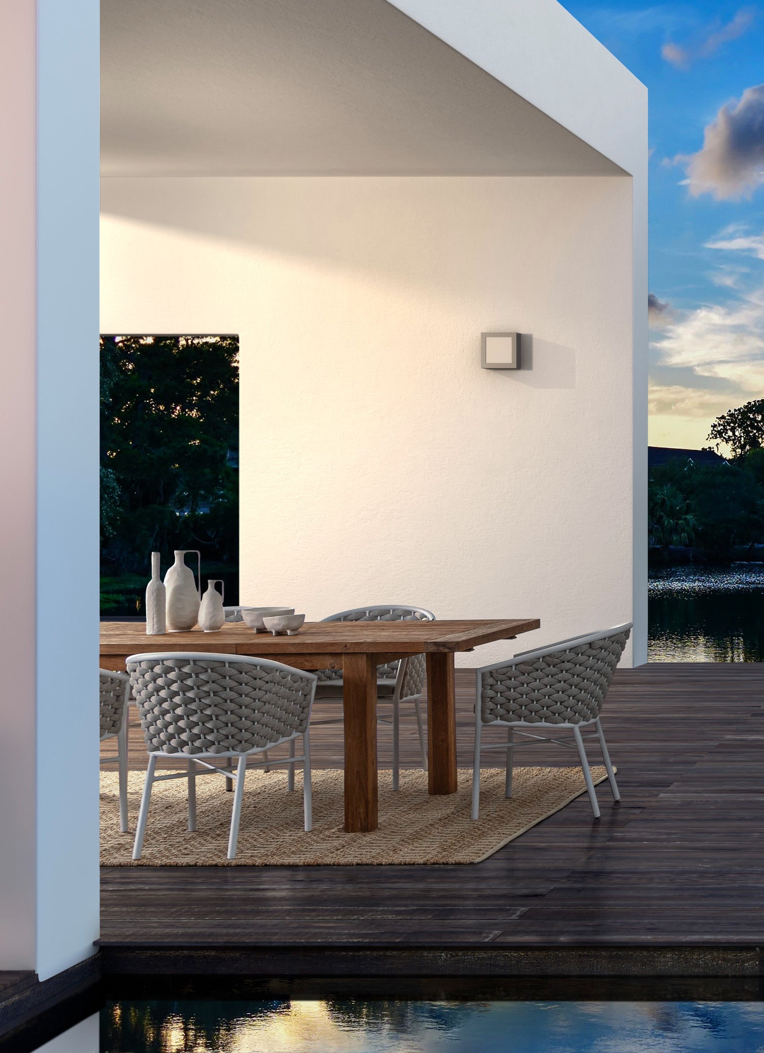 
Massiver, ausziehbarer Outdoor Tisch „Bounty“ aus recyceltem Teakholz, verschiedene Grössen - 160-220 x 95 cm