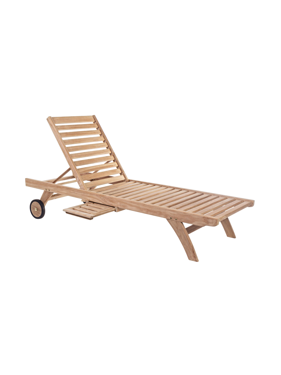 
Premium Gartenliege „Maryland“ aus massivem Teakholz