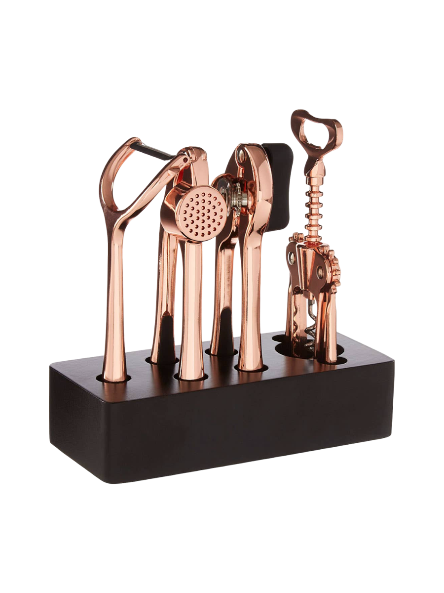 
Lot de 4 gadgets de cuisine « Paragon » or rose