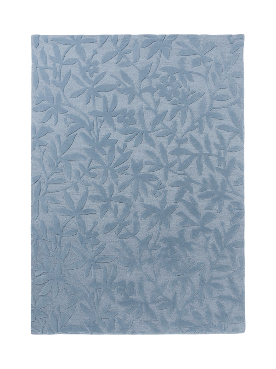 
Tapis design tufté main « Cleavers » 100 % laine, plusieurs tailles - 140 x 200 cm / Bleu embrun