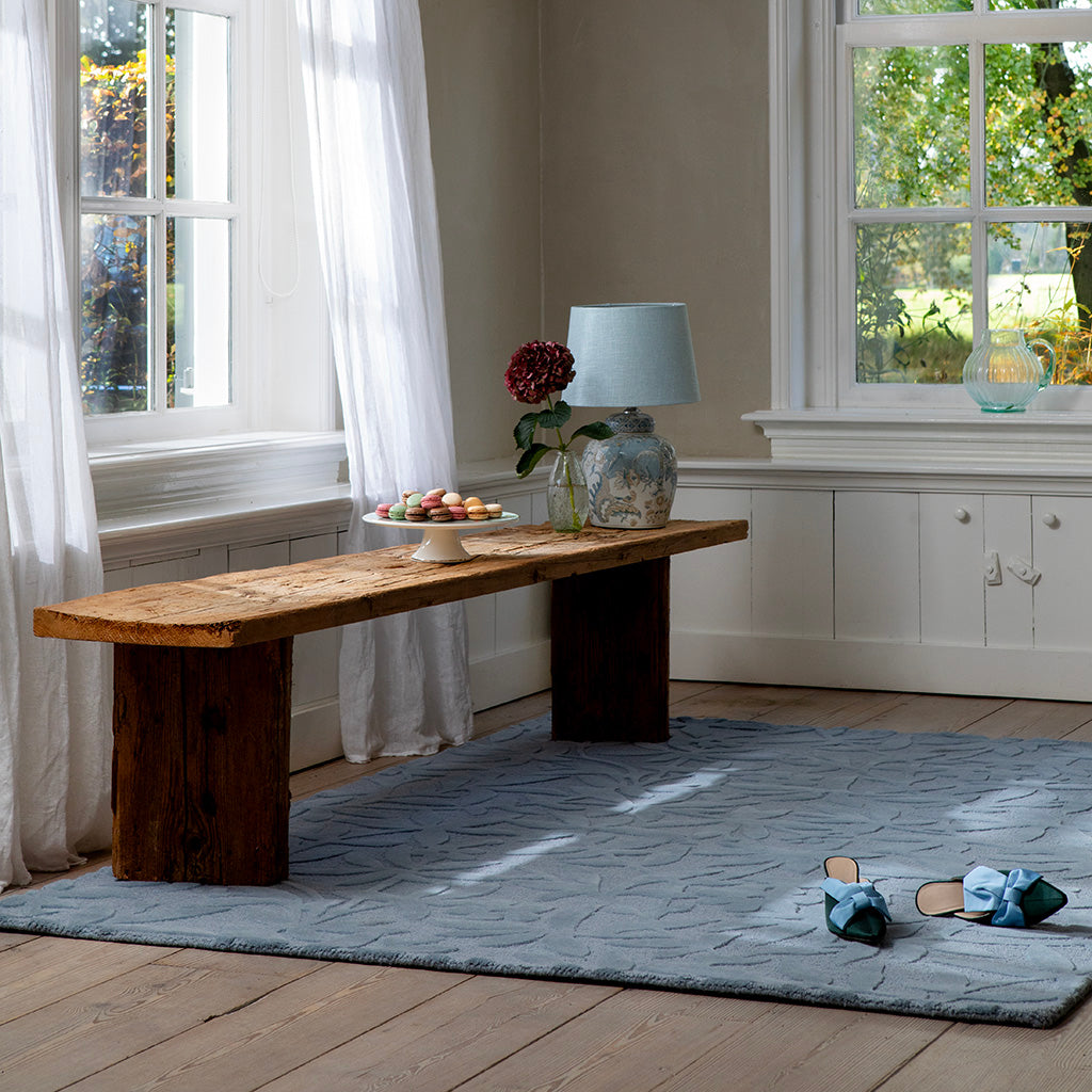 
Tapis design tufté main « Cleavers » 100 % laine, plusieurs tailles - 140 x 200 cm / Bleu embrun