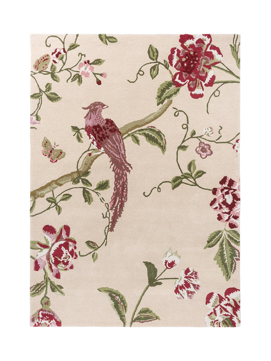 
Hand-tufted designer wool rug "Summer Palace", various sizes - 140 x 200 cm / Cranberry/Grape
