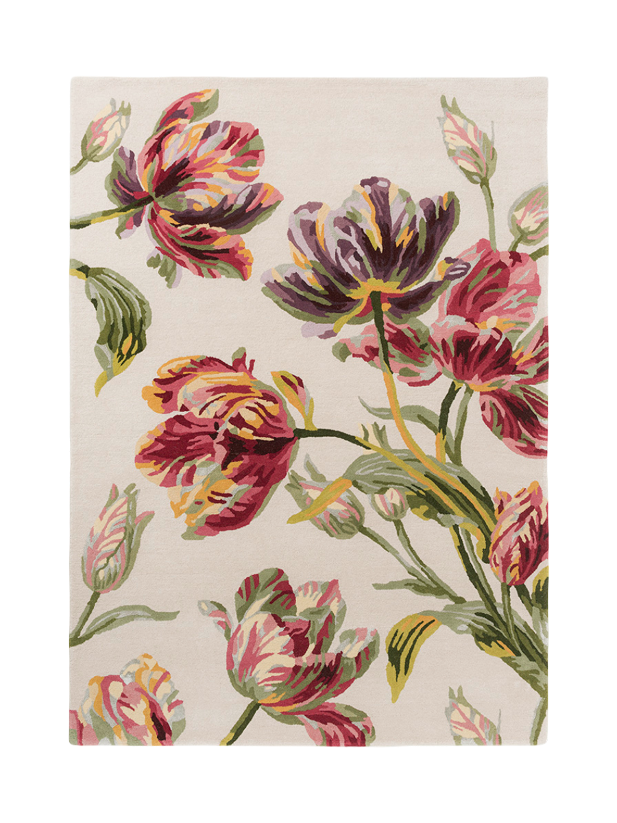 
Tapis design tufté main « Gosford » en laine de Nouvelle-Zélande - 140 x 200 cm / Canneberge