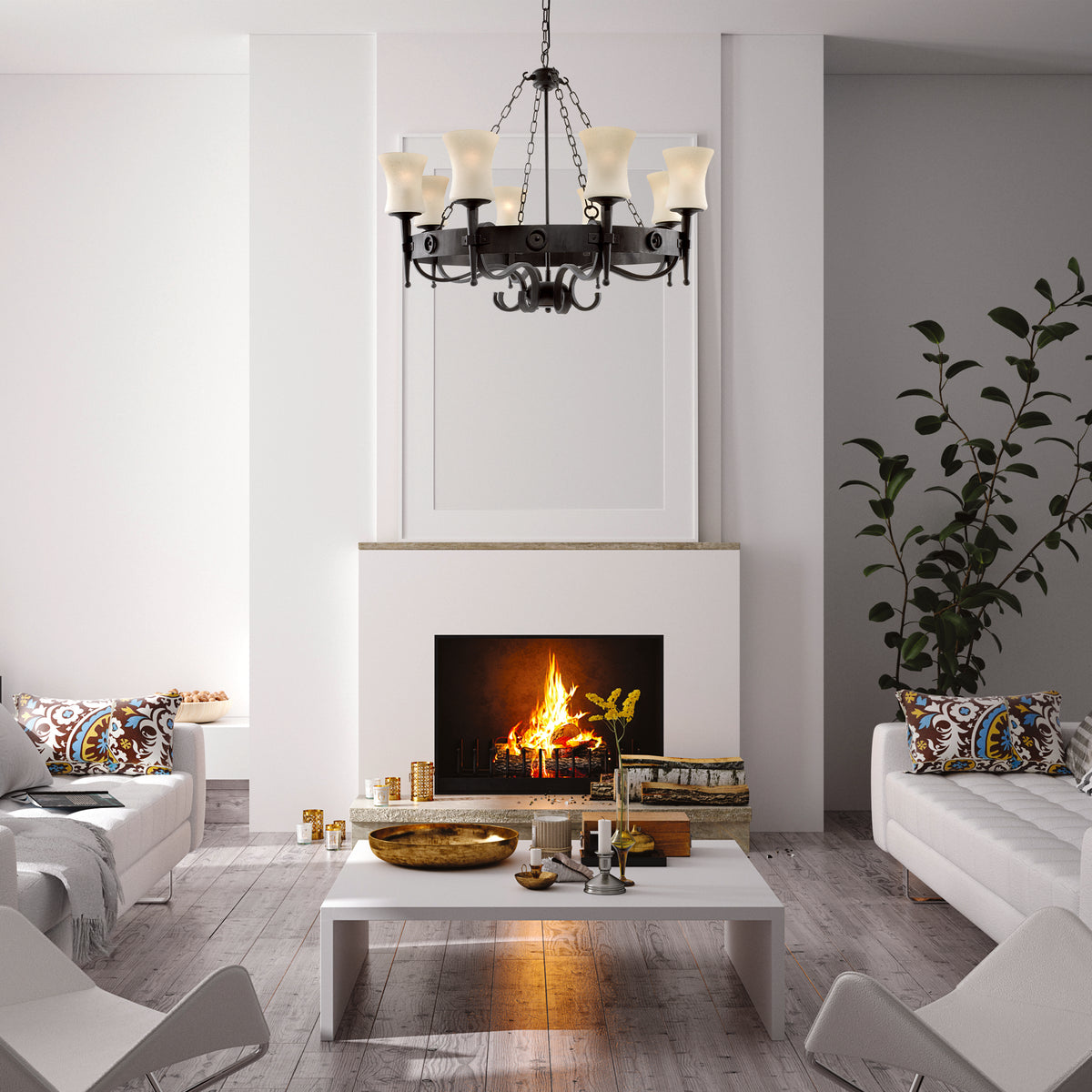 
Design Kronleuchter "Cartwheel" - 8-Flammig