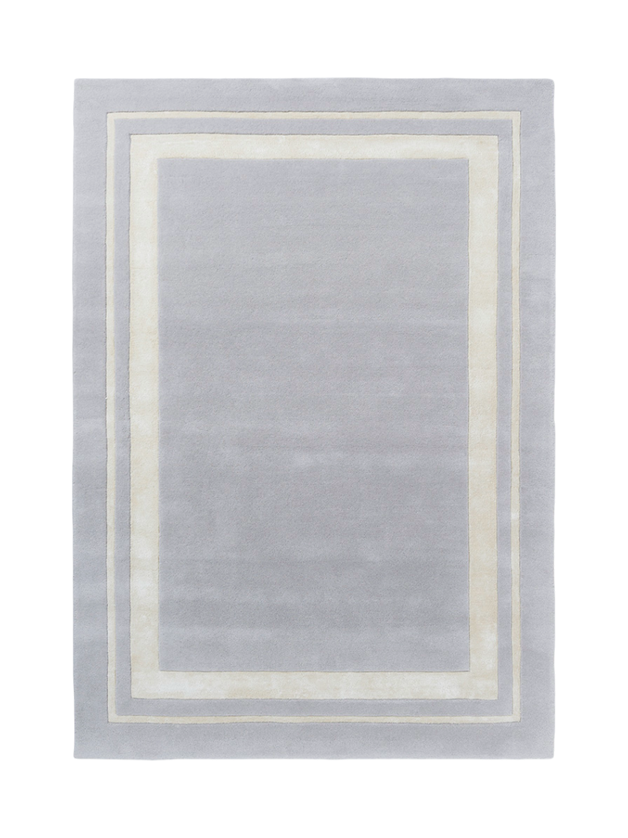 
Tapis en laine design fait main « Redbrook », diverses tailles - 140 x 200 cm / Argent