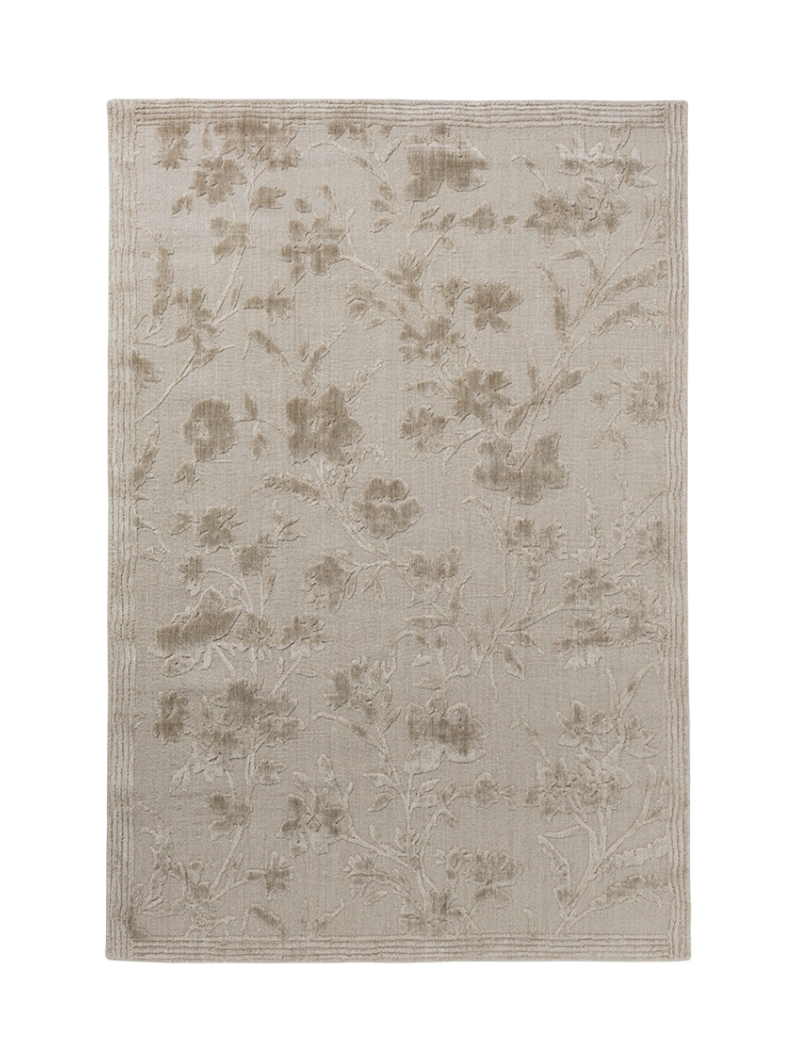 
Tapis de designer luxueux et tissé main « RYE » en 50 % soie - 140 x 200 cm