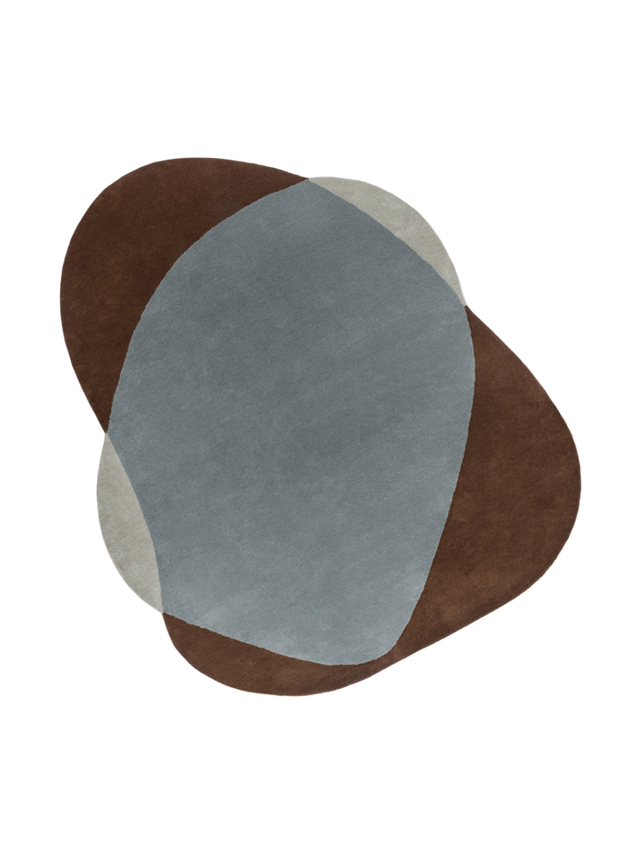 
Hand-tufted designer wool rug "Element Chad Brown," various sizes - 140 x 165 cm