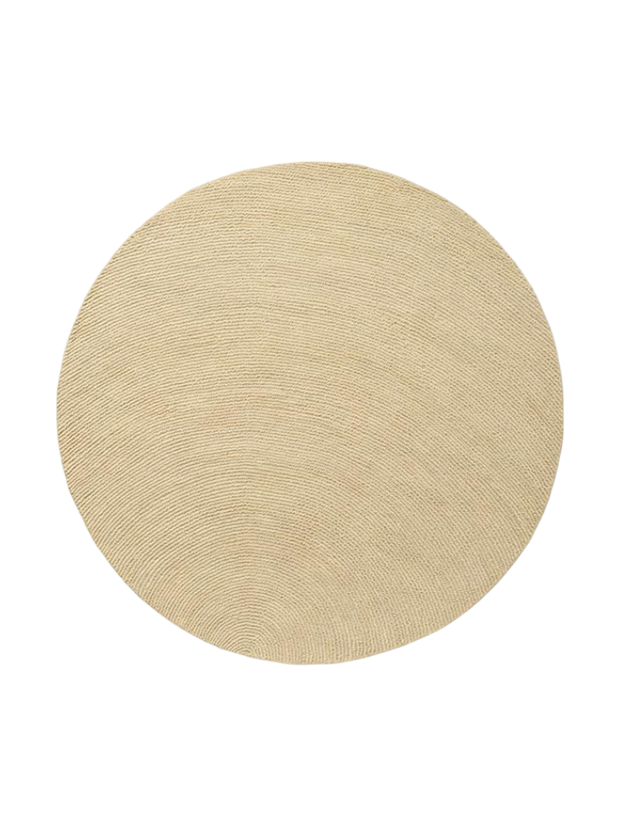 
Tapis rond en laine tufté à la main, design « Decor Echo », plusieurs tailles - Ø 150 cm / Sable