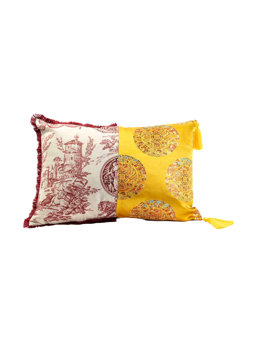 
Designer cushion "Hybrid Ottavia" made of porcelain
