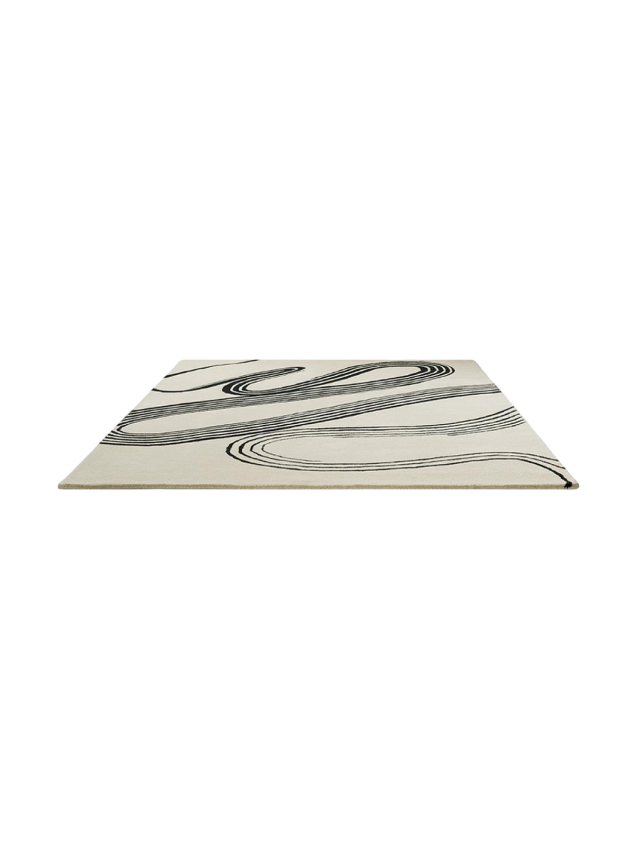 
Designer Teppich „Decor Flow“ - handgetuftet, aus 100% reiner Schurwolle - 160 x 230 cm / Soft Sand