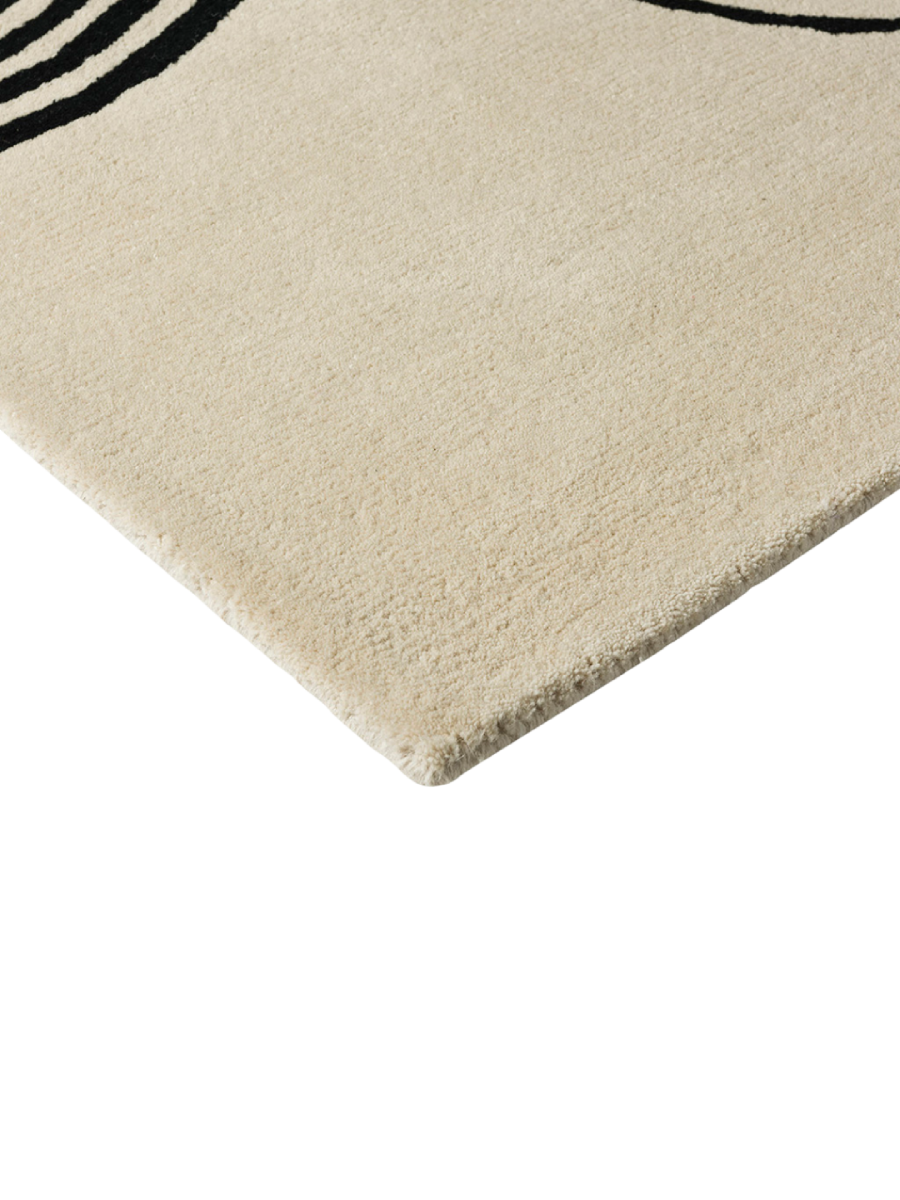 
Designer Teppich „Decor Flow“ - handgetuftet, aus 100% reiner Schurwolle - 160 x 230 cm / Soft Sand