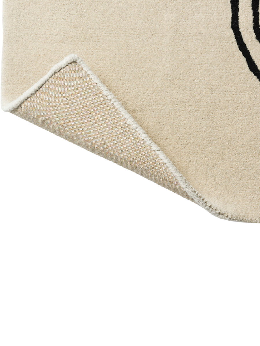 
Designer Teppich „Decor Flow“ - handgetuftet, aus 100% reiner Schurwolle - 160 x 230 cm / Soft Sand