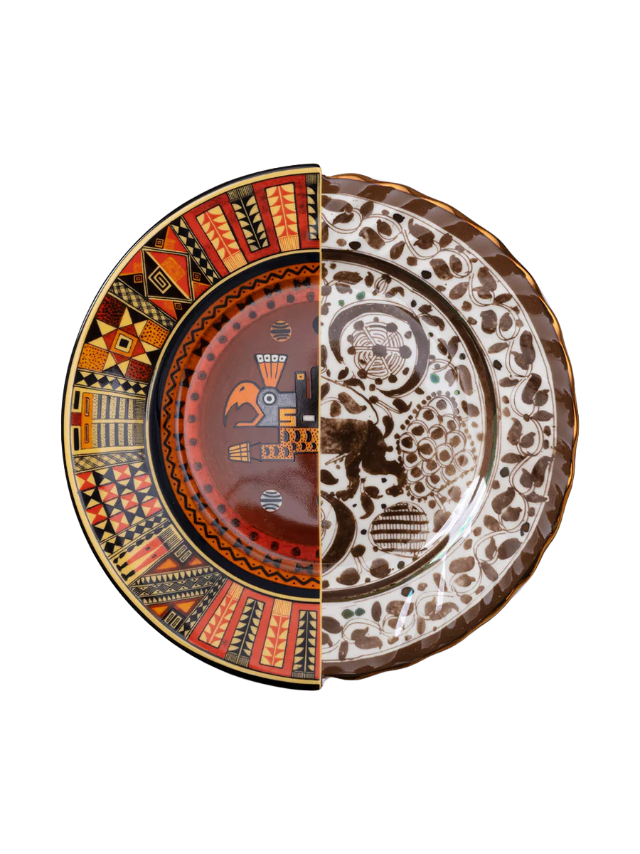 
Assiette plate design « Hybrid Mila » en porcelaine