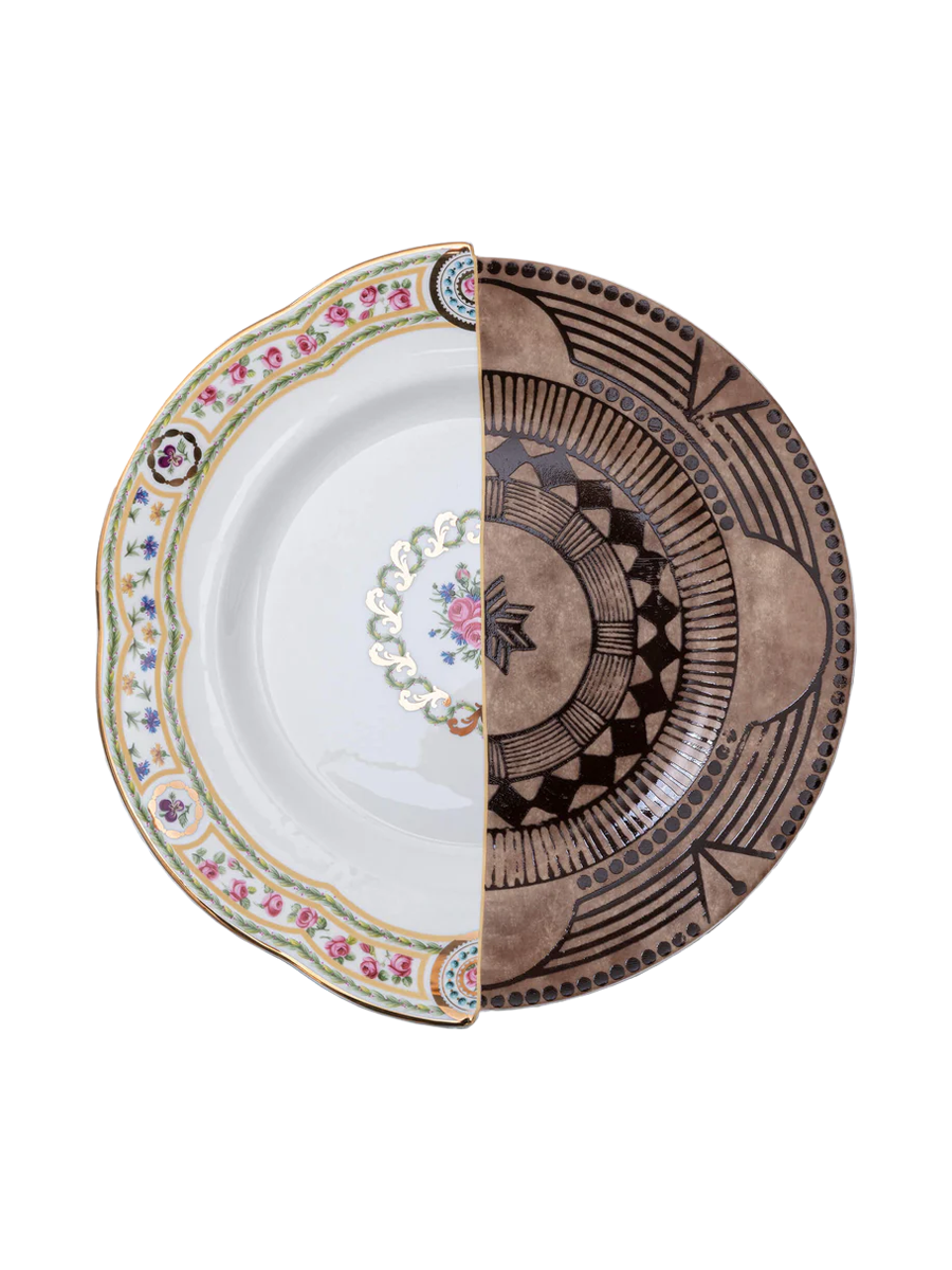 
Assiette plate design « Hybrid Hybio » en porcelaine