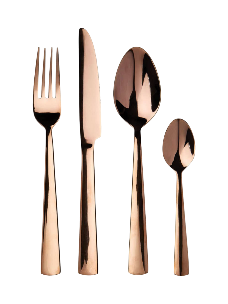
"Avie Lustra" Cutlery Set Rose Gold - 16 pieces