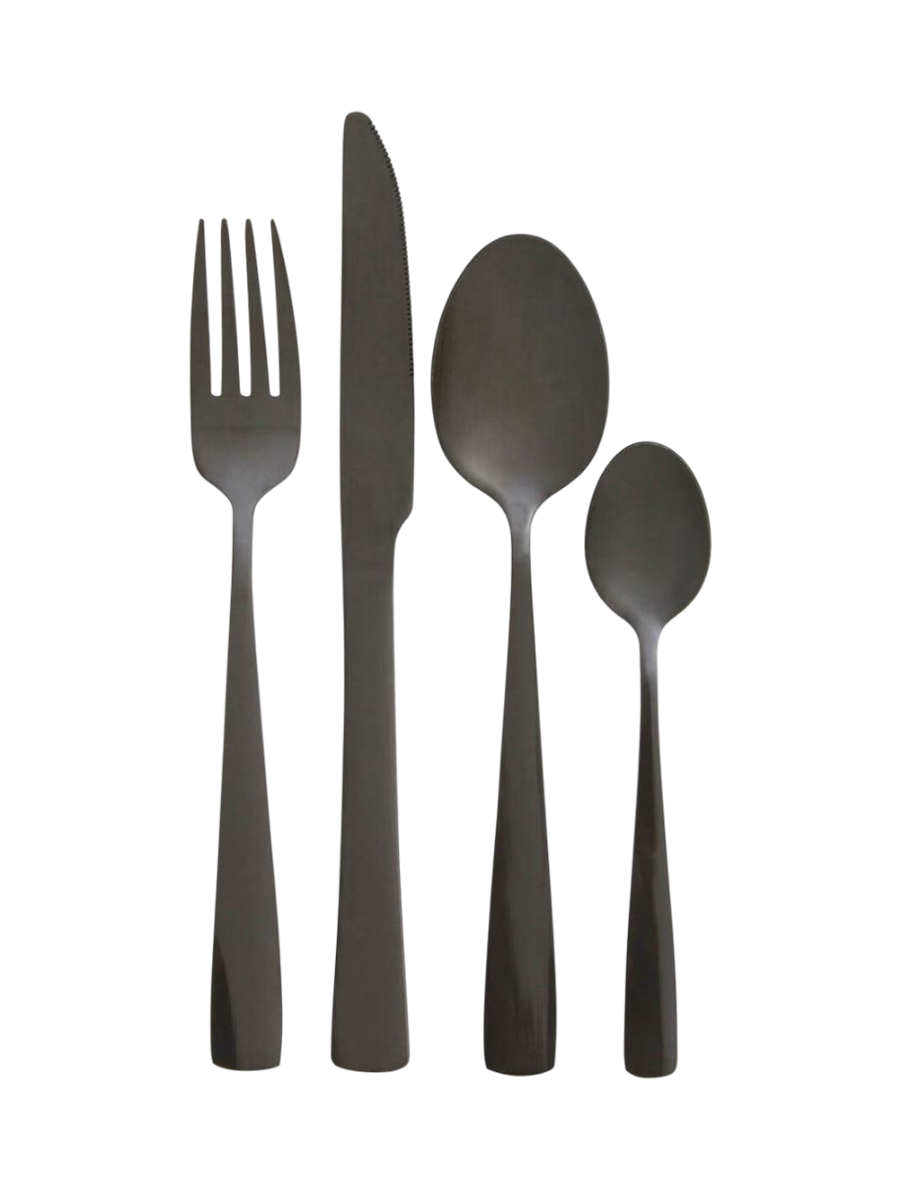 
Cutlery set "Avie Onyx" Black - 16 pieces