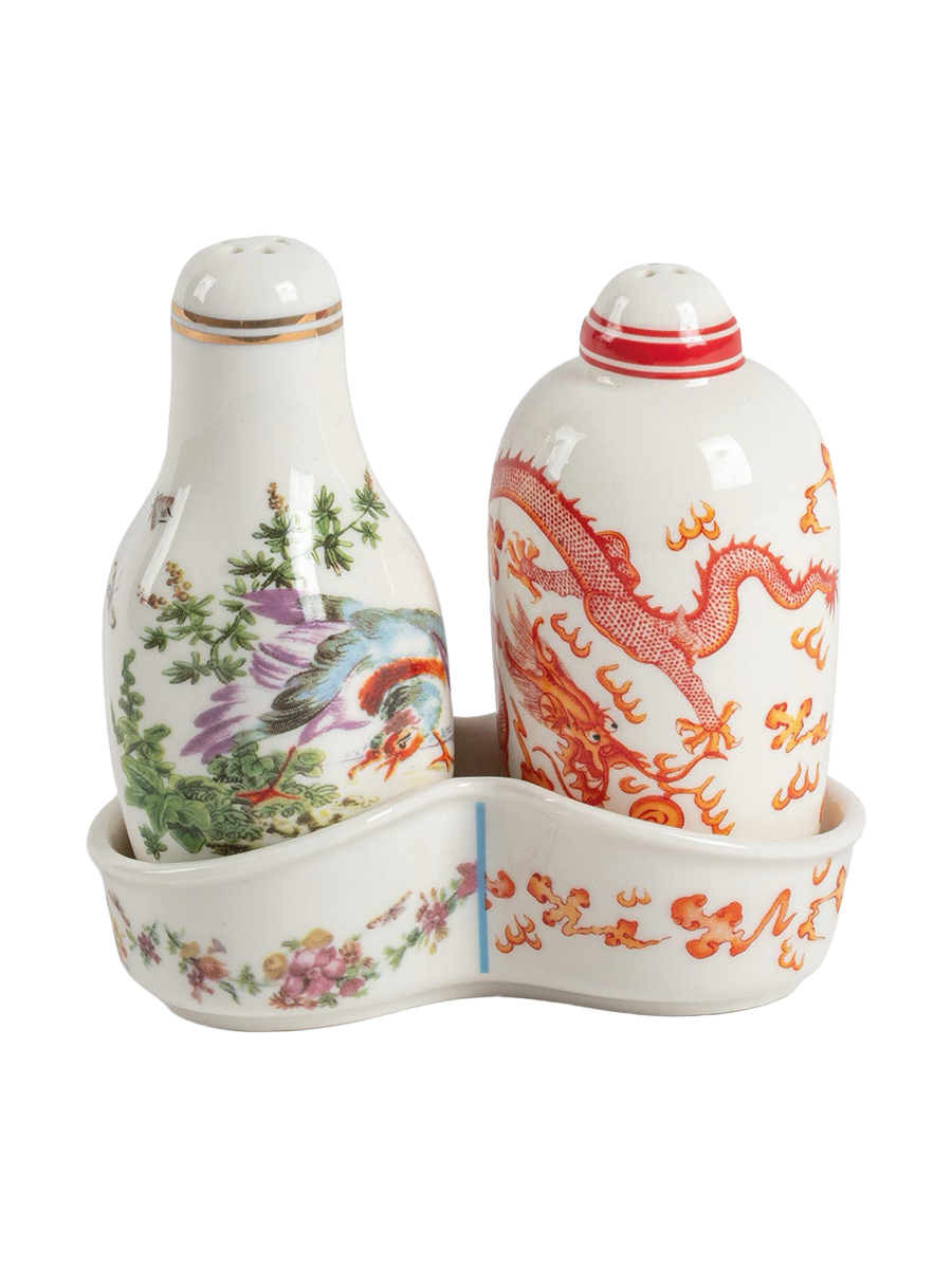 
Ensemble salière et poivrière 3 pièces en porcelaine « Hybrid Thelme »