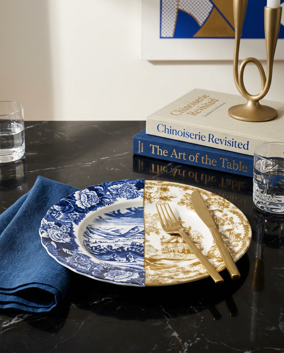 
Assiette design pour soupes et pâtes « Hybrid Sofronia » en porcelaine