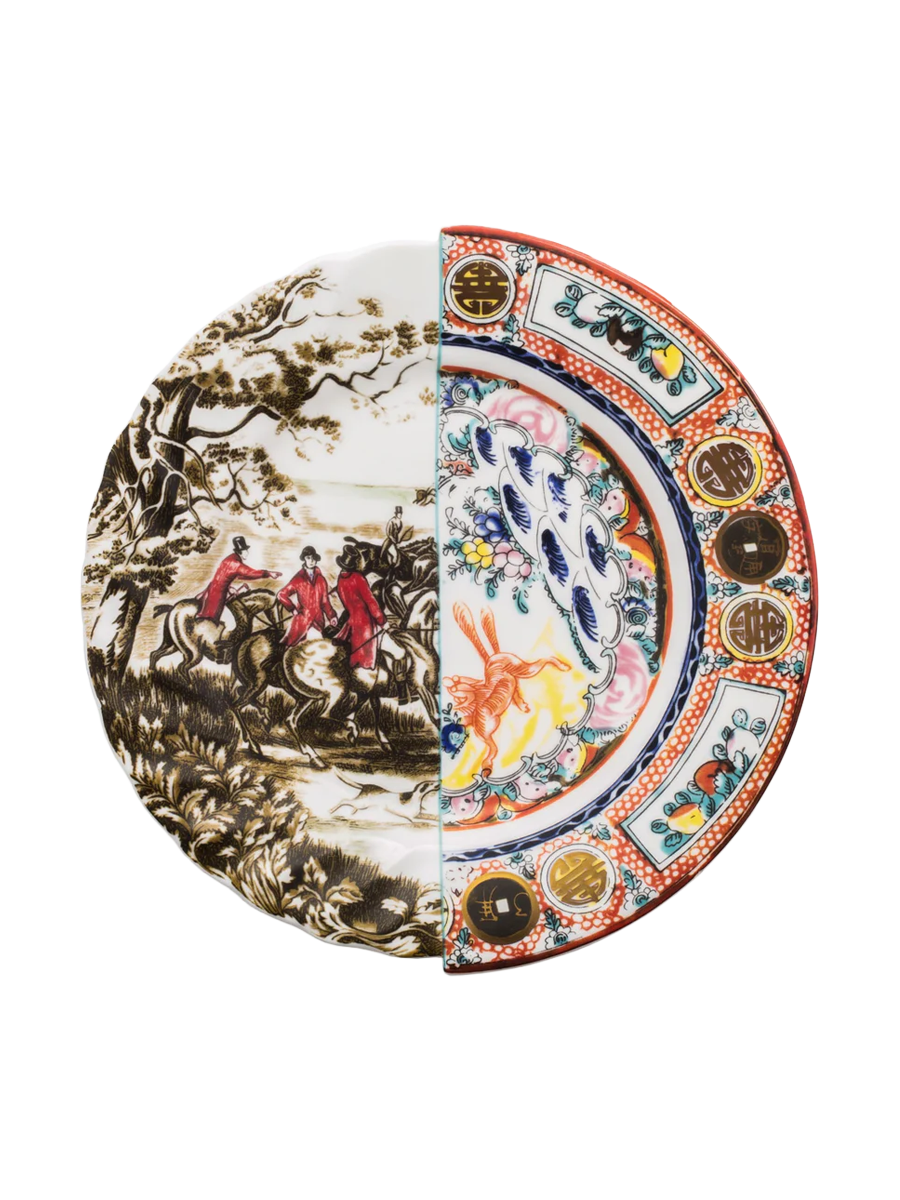 
Assiette plate design « Hybrid Eusapia » en porcelaine