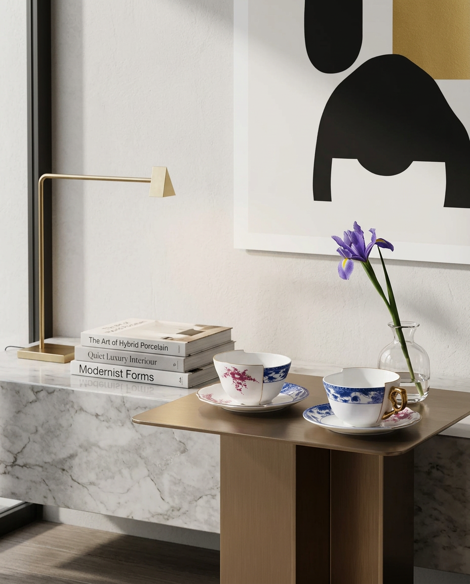 
Set à thé et café design « Hybrid Zenobia » en porcelaine