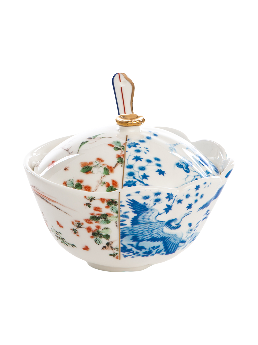 
Sucrier design « Hybrid Maurilia » en porcelaine