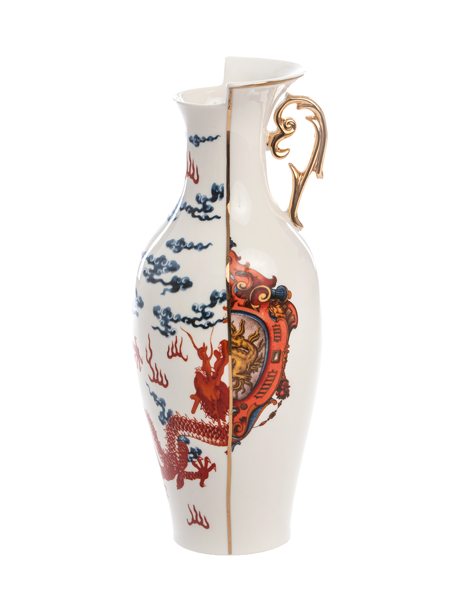 
Hand-painted designer vase "Hybrid Adelma" made of porcelain