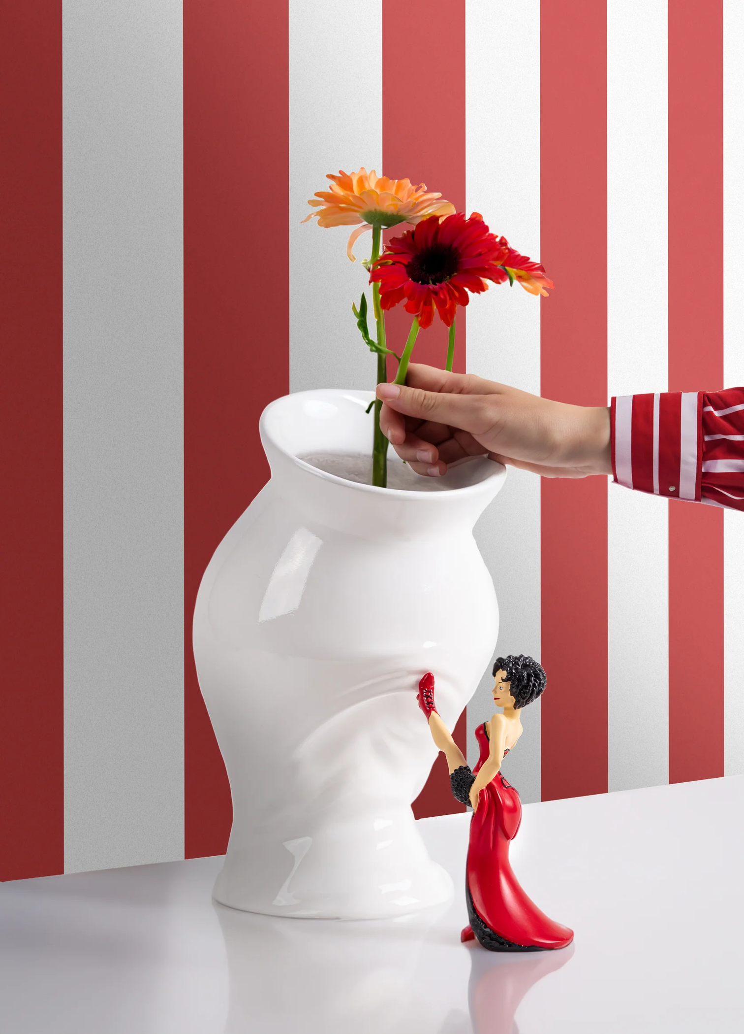 
"Circus Lucy" designer porcelain vase