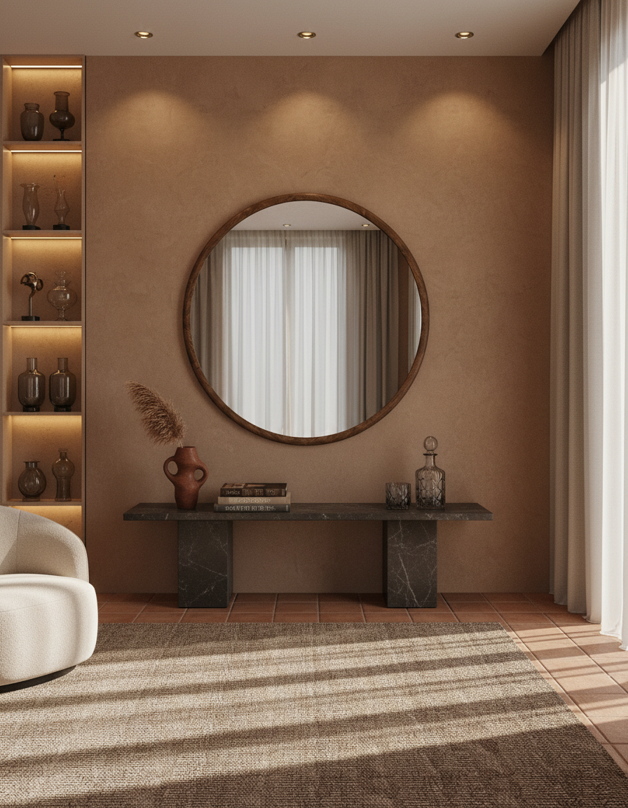 
Round Wall Mirror "Gale", Ø 80 cm