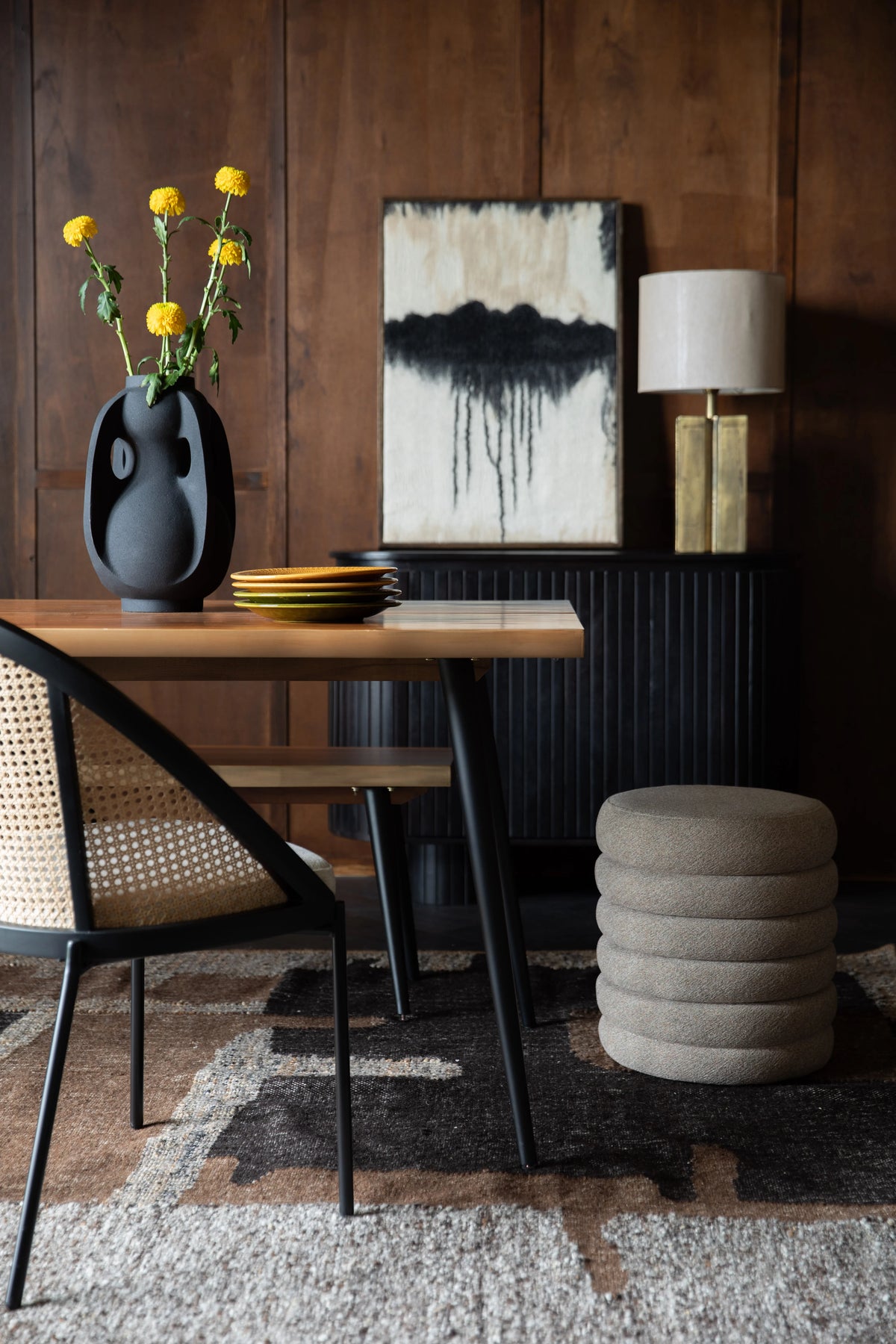 
Pouf di design «Fern» - Grigio