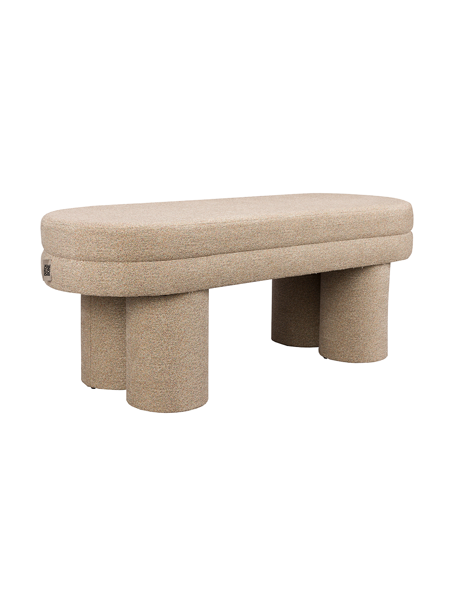 
Panca imbottita di design «Fern» - Beige