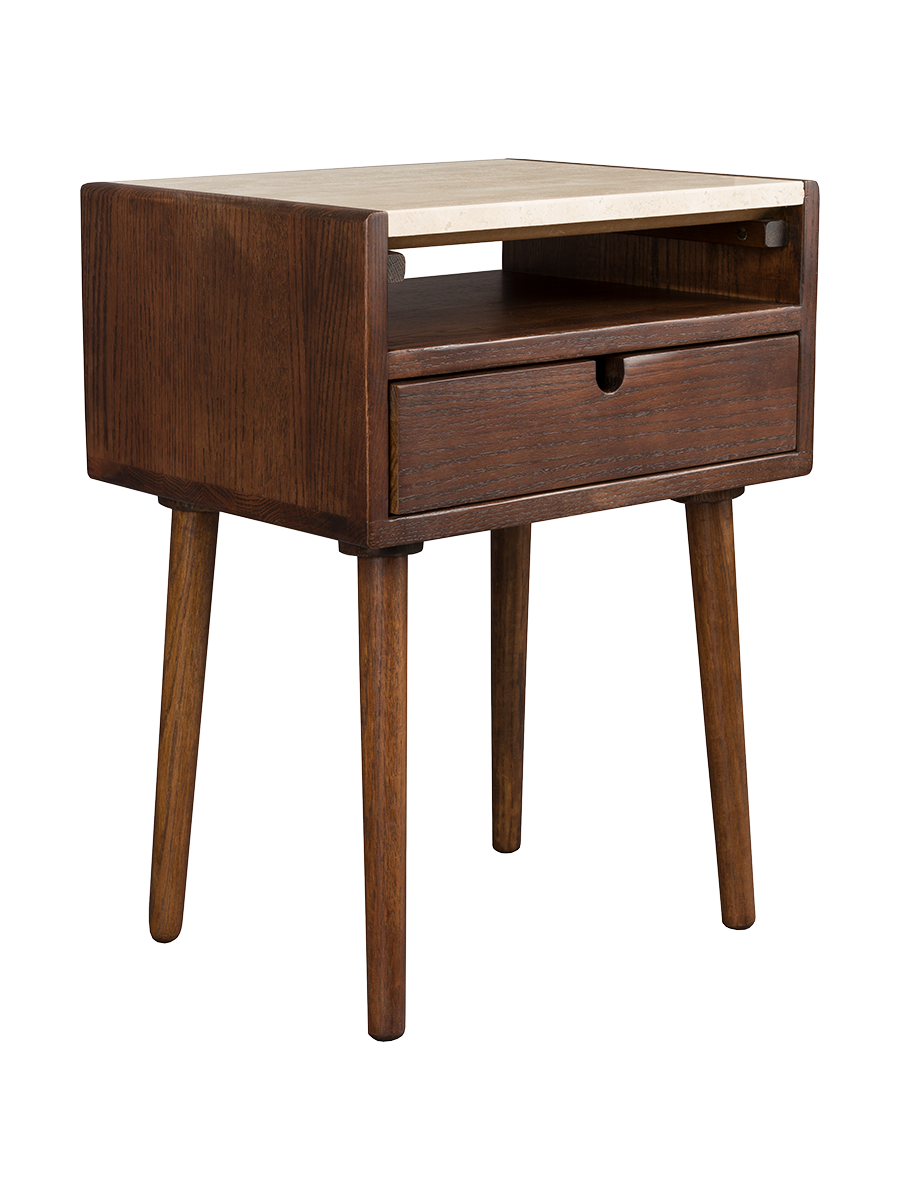 
Solid Wood Design Nightstand/Side Table "Arda"