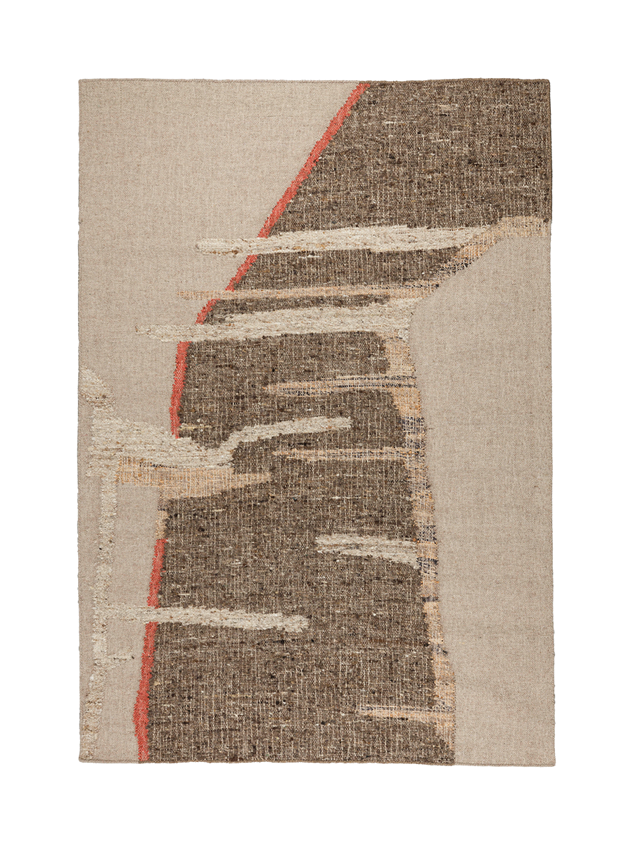 
Hand-woven wool rug "Briton", various sizes - Beige / 160 x 230 cm