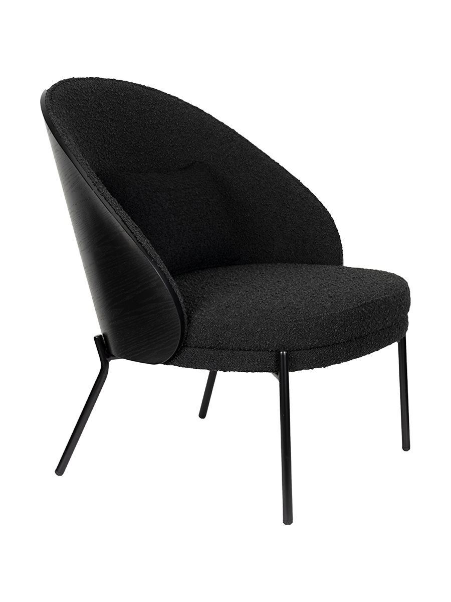 
Poltrona lounge di design di alta qualità «Rodin» - Nero