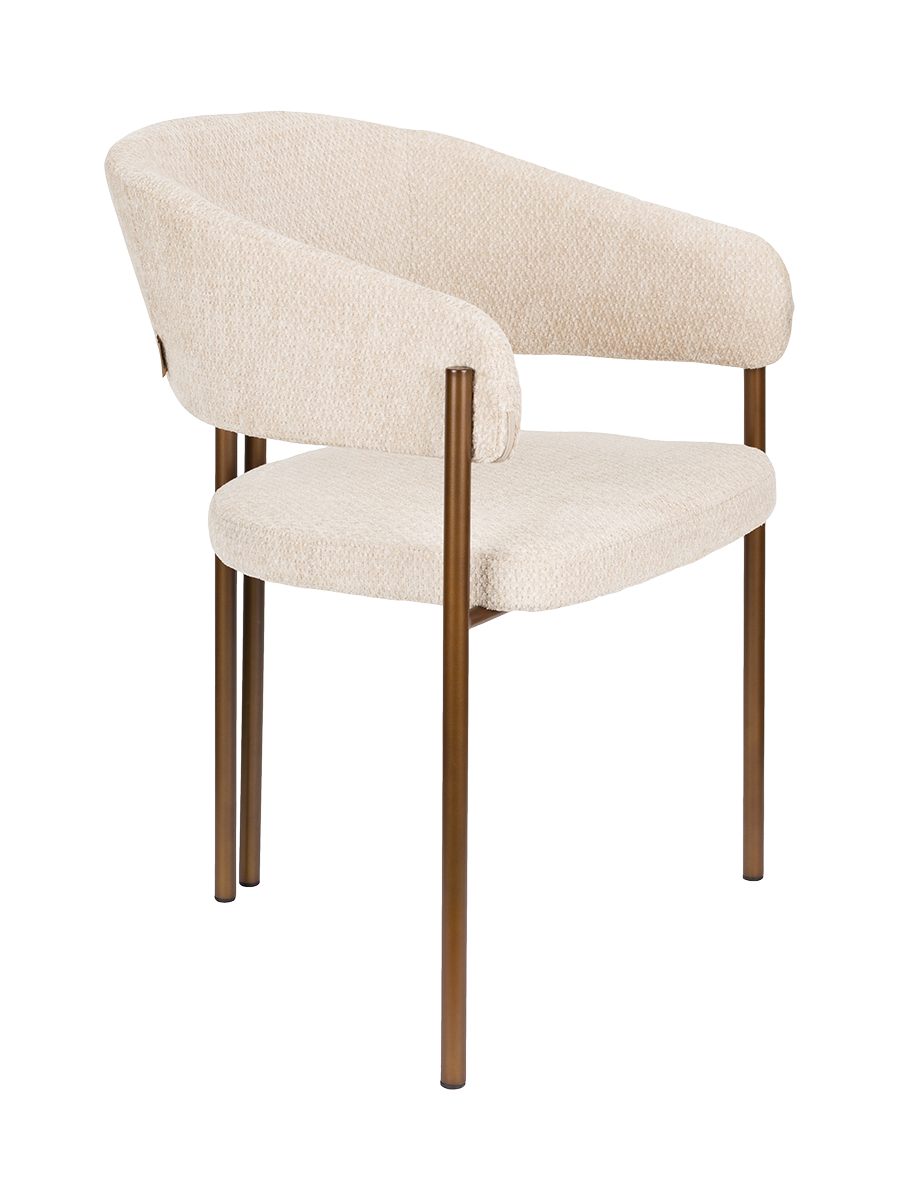 
"Naida" Designer Armchair - Light beige