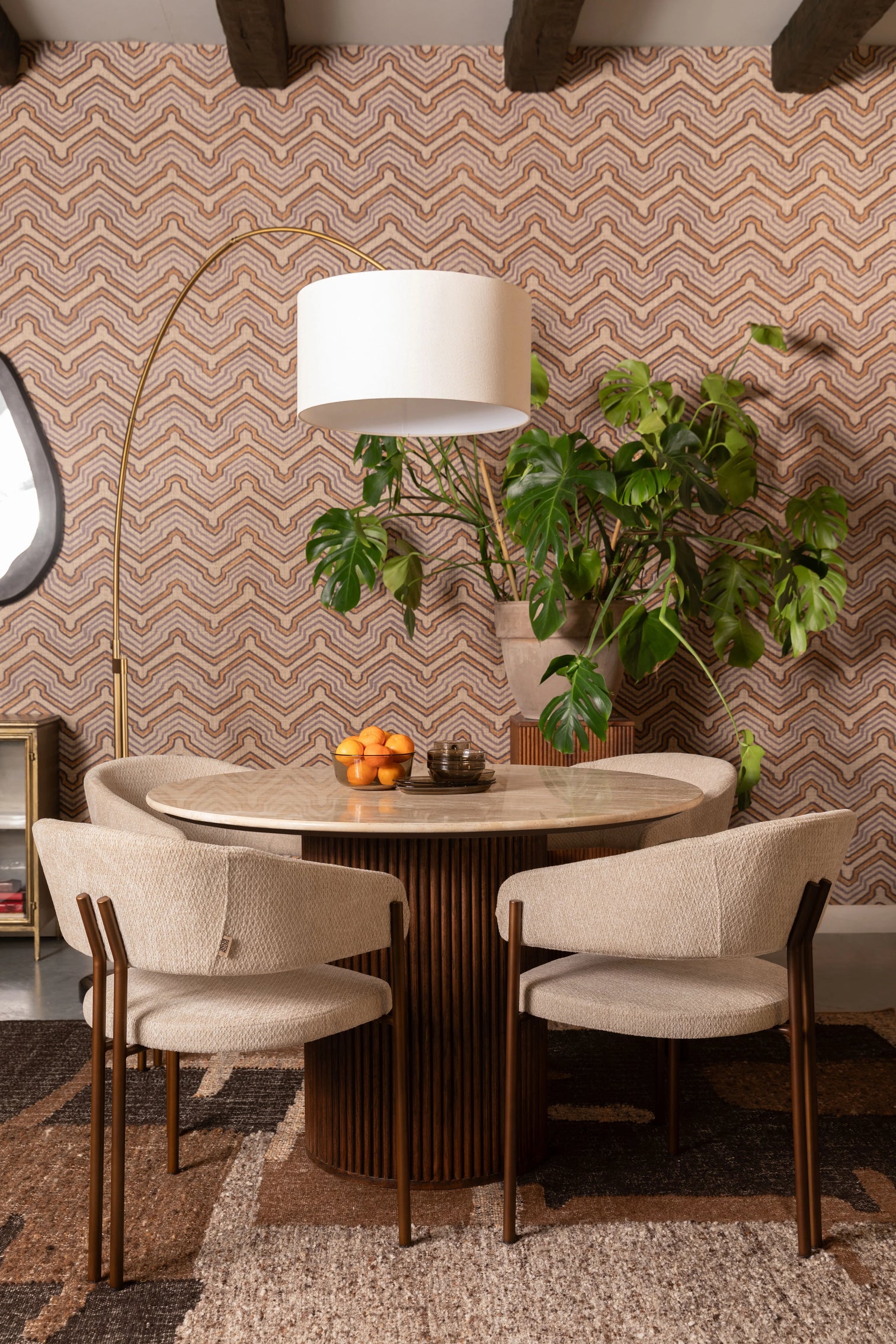 
"Naida" Designer Armchair - Light beige