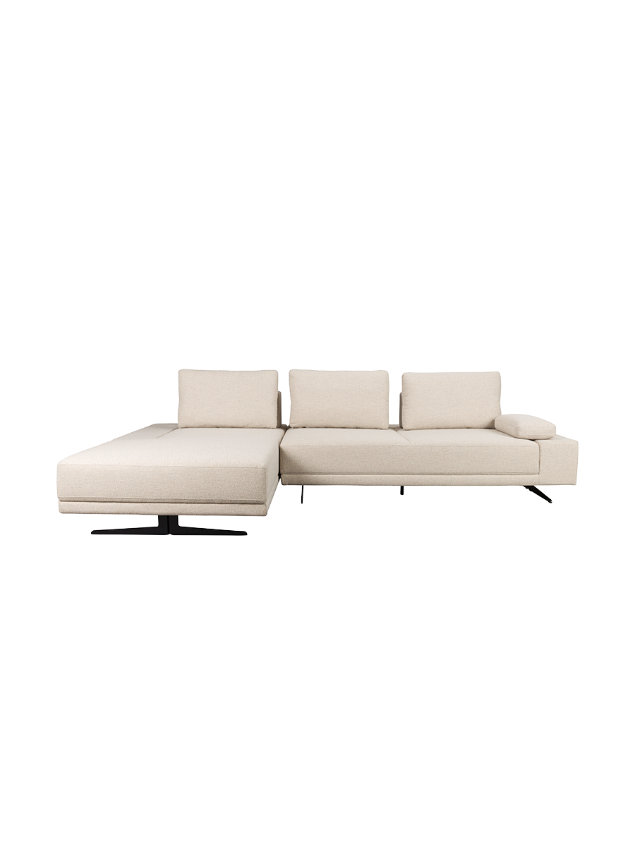 
Flexible Design Corner Sofa "Shelly" - Off-White / Left corner section