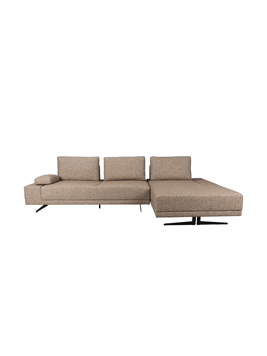 
Flexible Design Corner Sofa "Shelly" - Zimt / Right-hand corner section