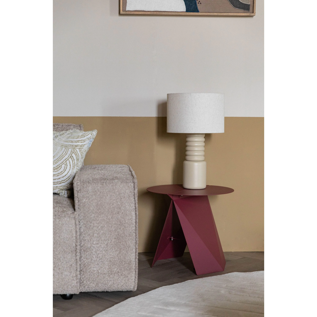 
"Foldy" Designer Side Table - Marsala