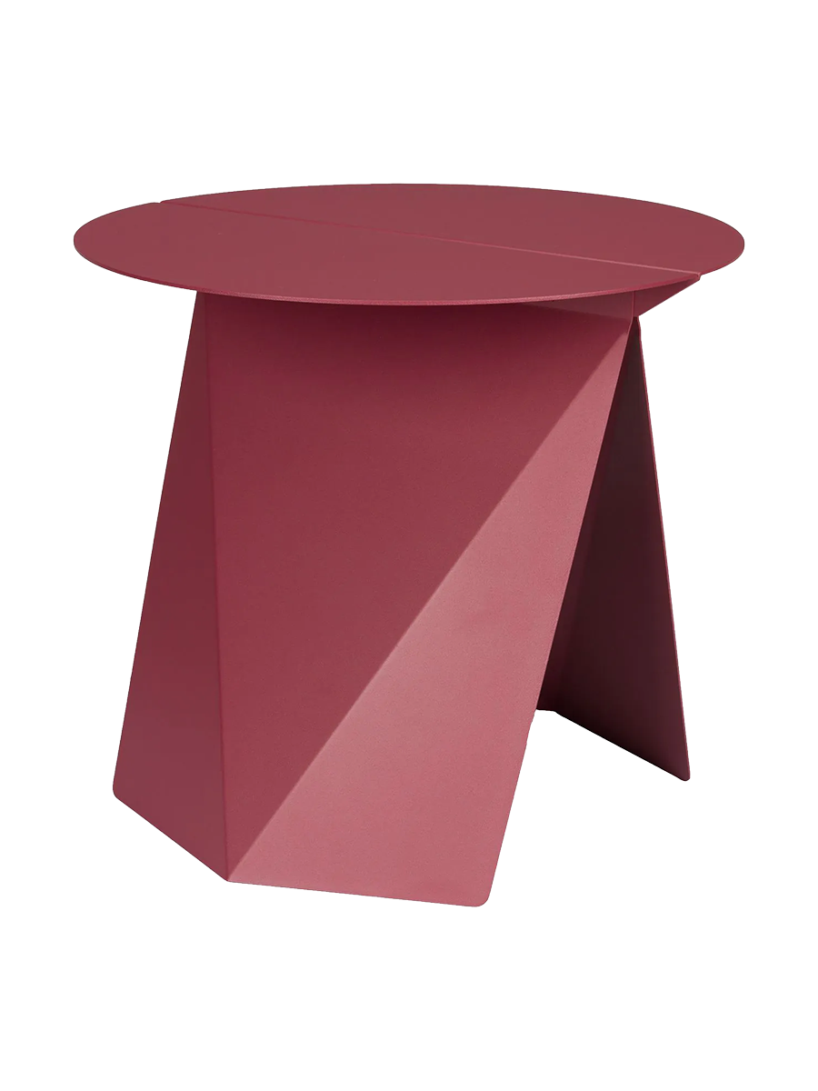 
"Foldy" Designer Side Table - Marsala
