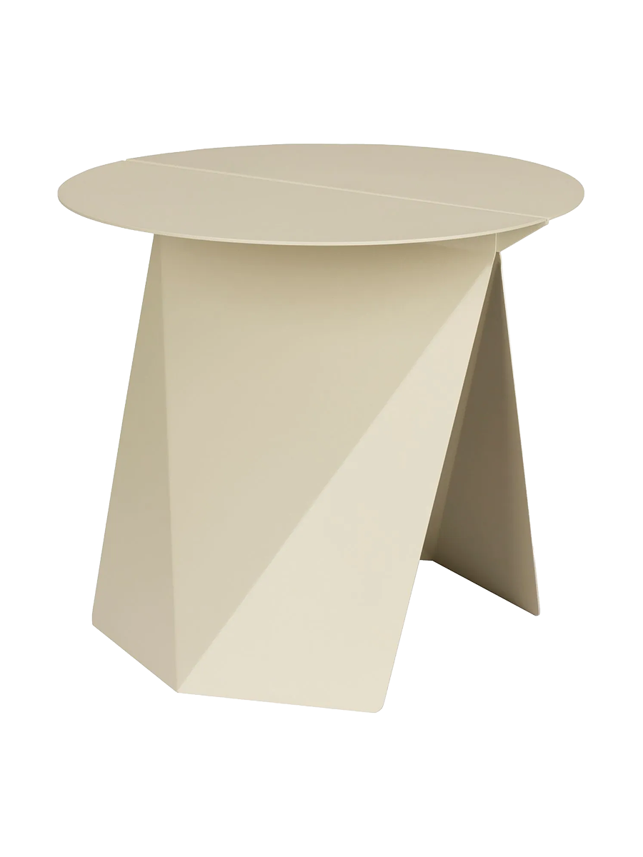 
"Foldy" Designer Side Table - Beige