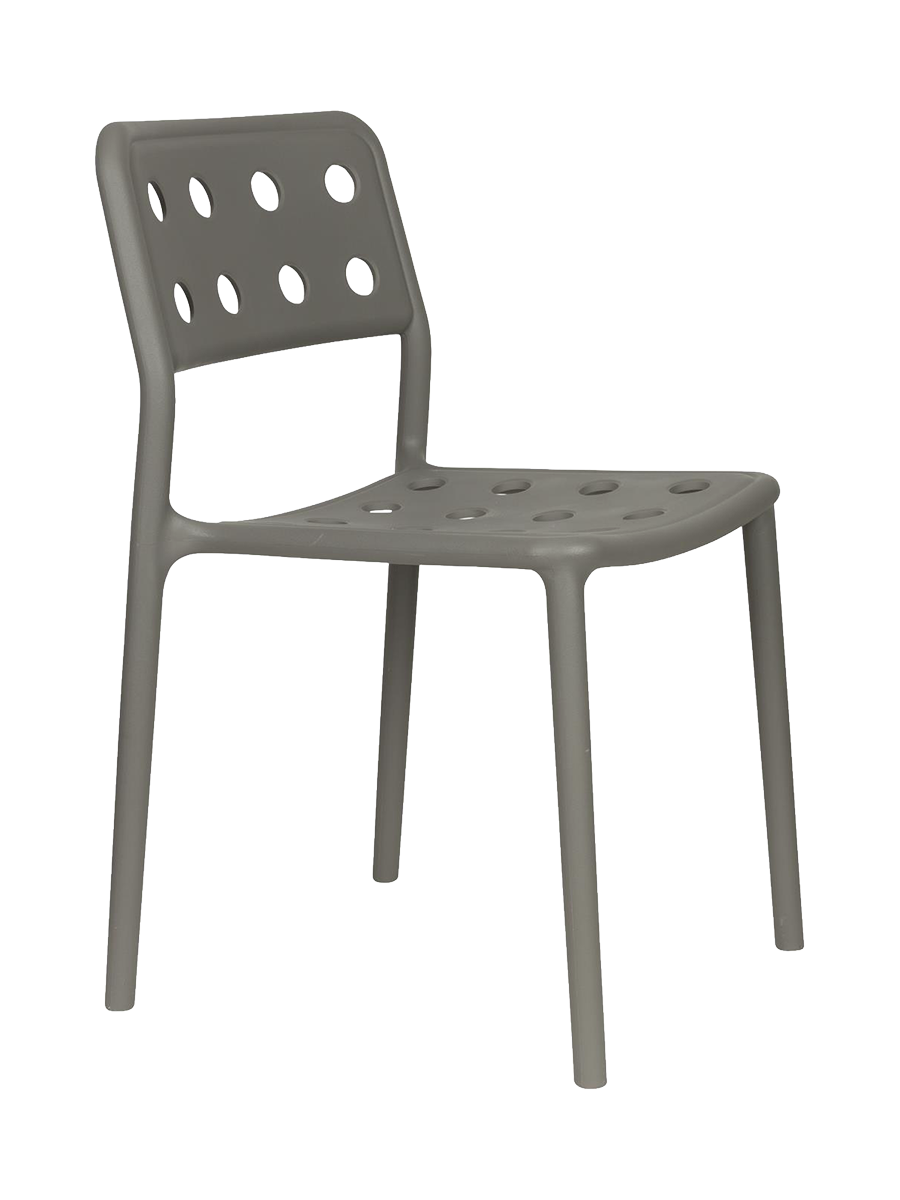 
Stapelbarer Design Gartenstuhl „Serra“ - Grau