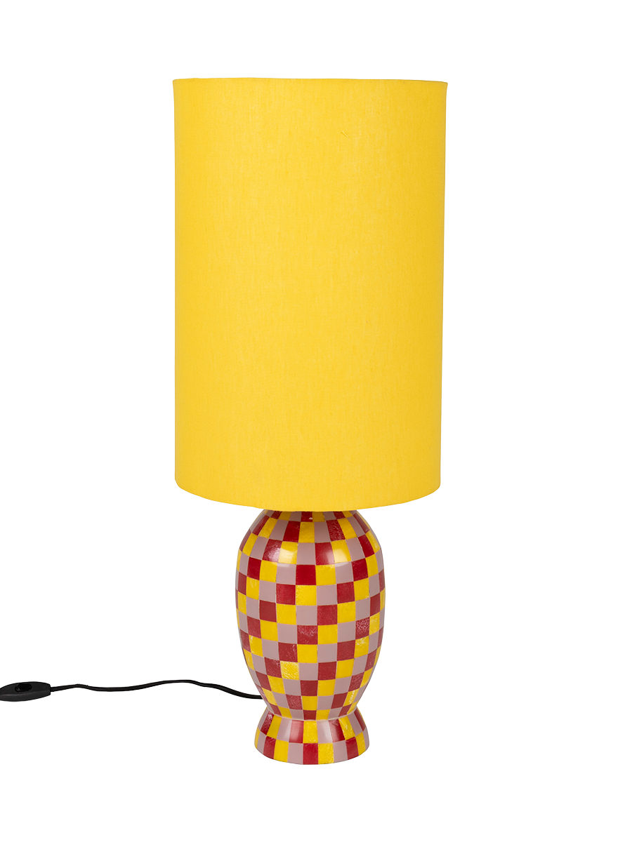 
Large Designer Table Lamp "Don't Be Afraid of Colour" - Yellow