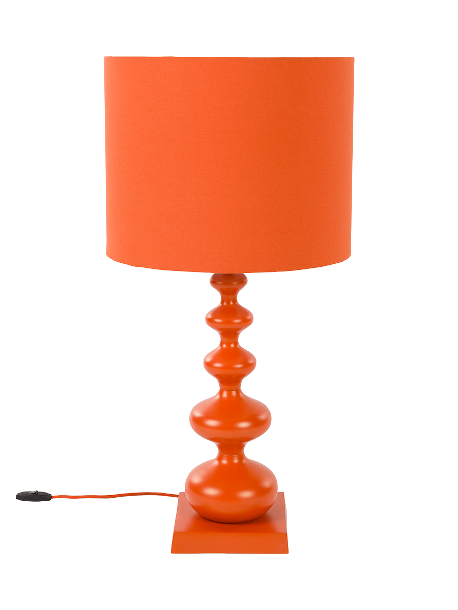 
"When Orange is King" Designer Table Lamp