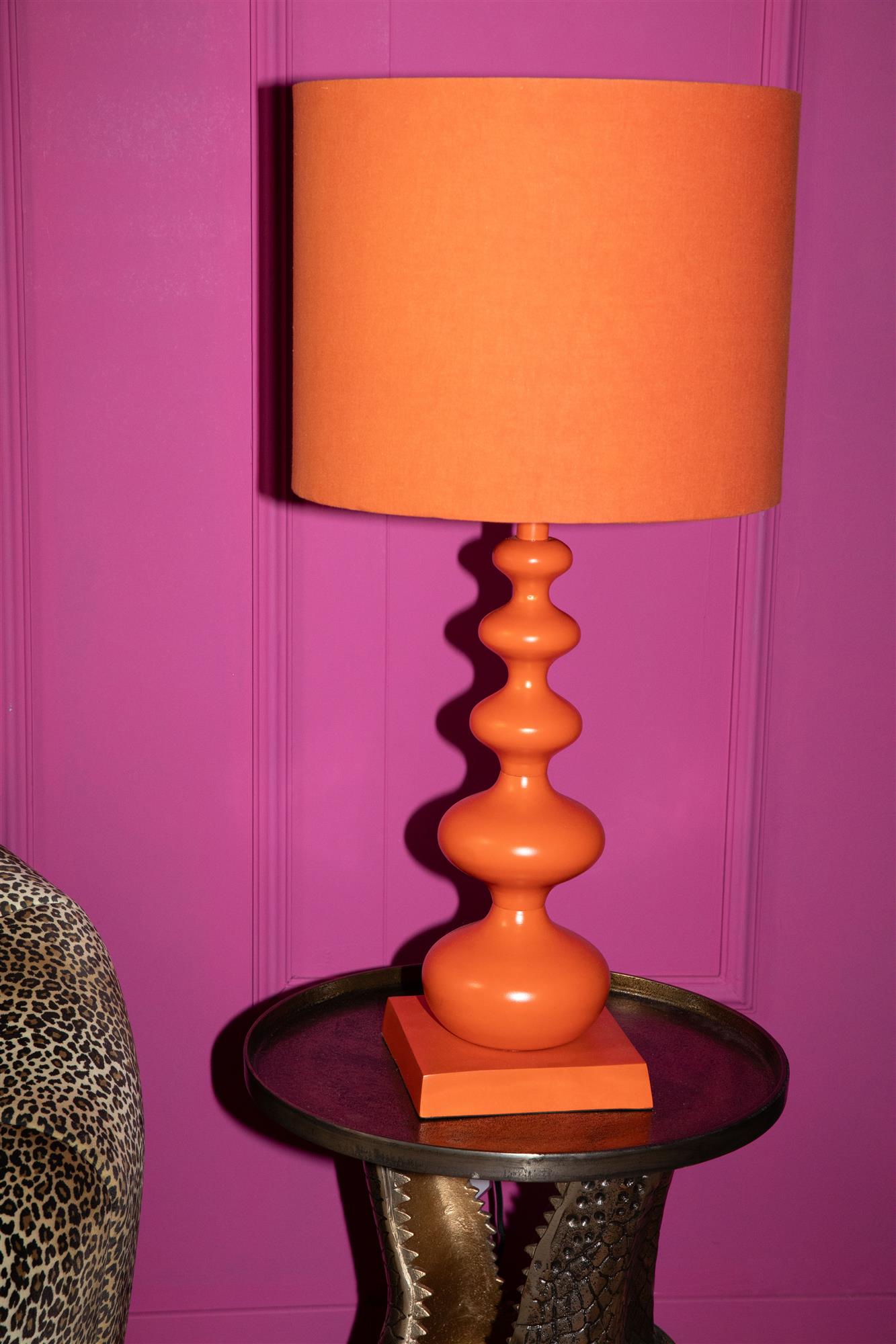 
"When Orange is King" Designer Table Lamp