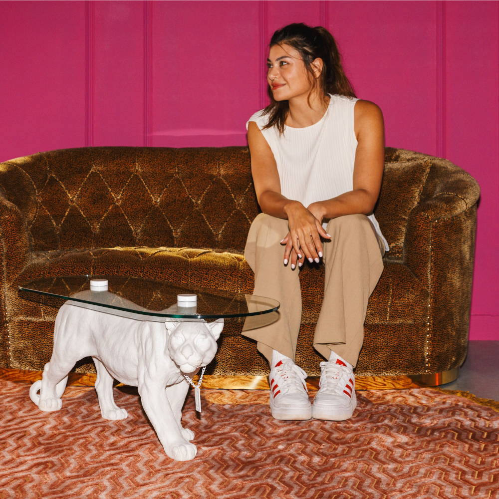 
Designer Coffee Table "Dope as Hell" - White