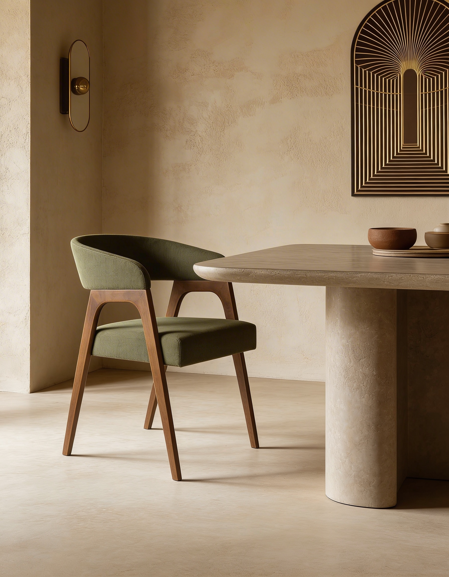 
Designer Armchair "Adamello" - Green
