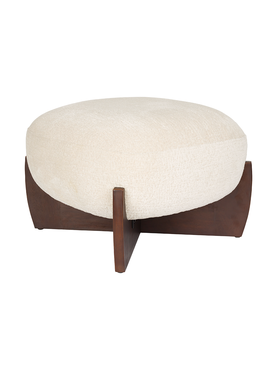 
Designer Lounge Chair "Emilius" - With footrest